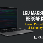 LCD macbook tiba bergaris