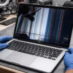 tanda lcd macbook rusak